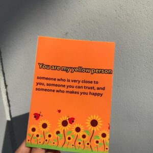 Yellow Person Cute Card